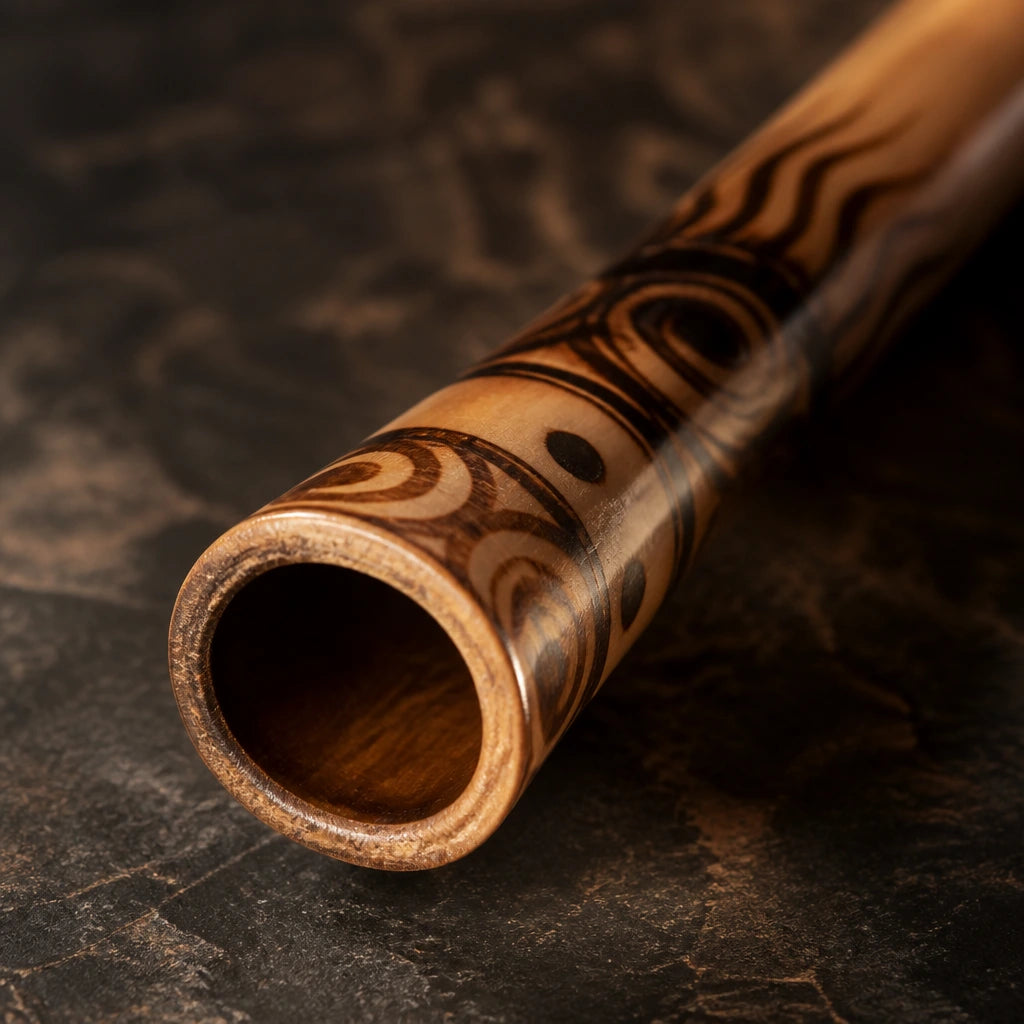 Didgeridoo aus Bambus geflammt mit obertonreichem Klang