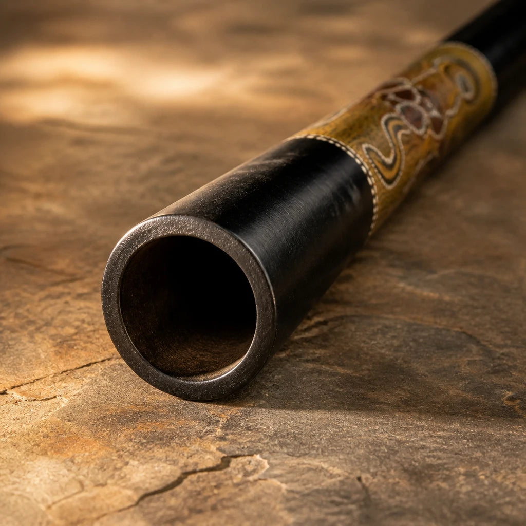 Didgeridoo aus Bambus bemalt mit obertonreichem Klang