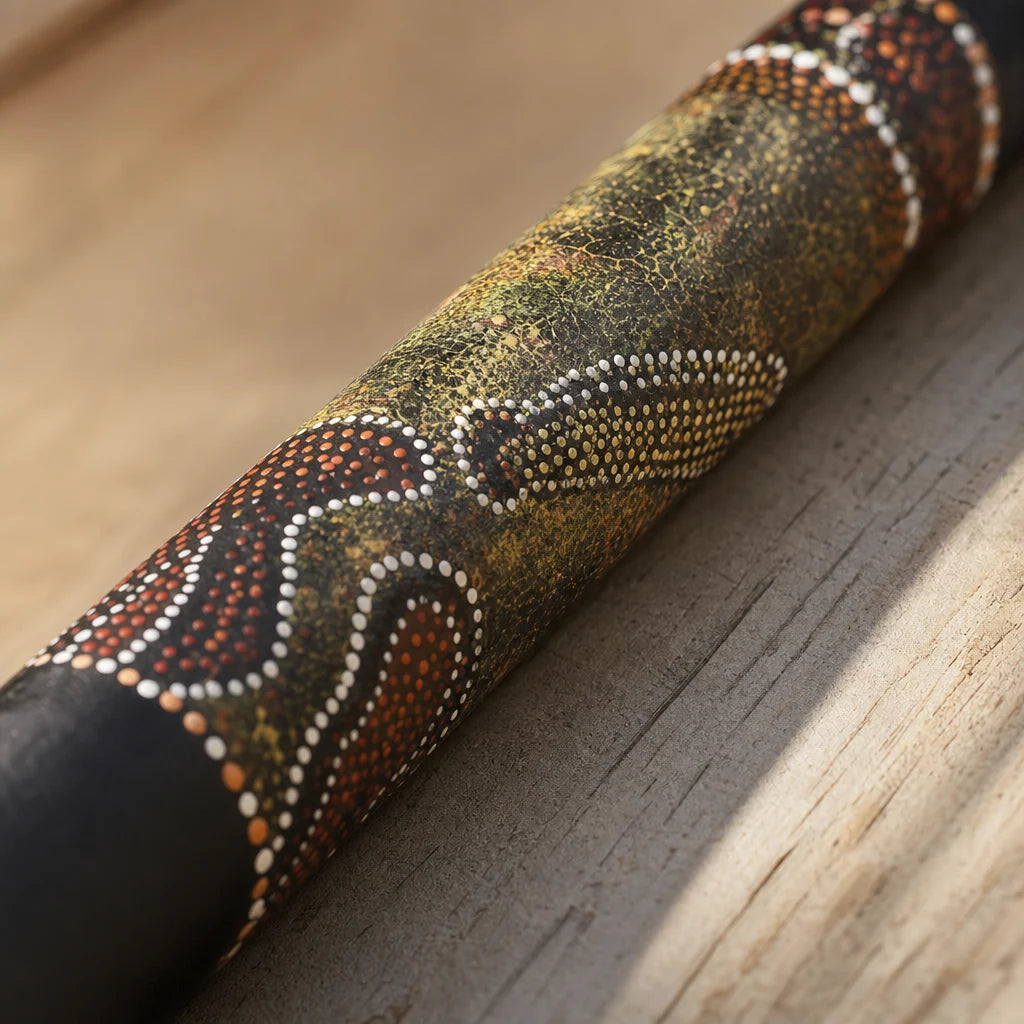 Didgeridoo aus Kunststoff schwarz mit klarem Ton
