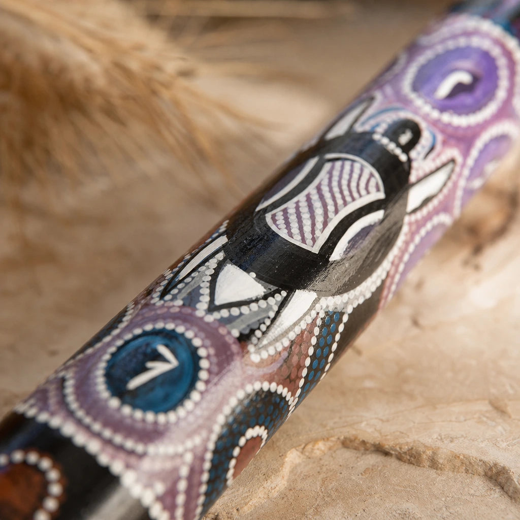 Toca Didgeridoo aus Bambus handbemalt im Turtle Design