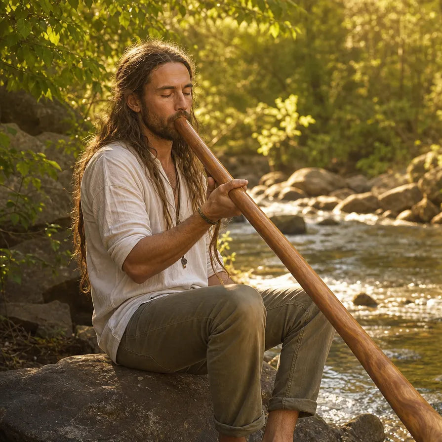Didgeridoo aus Eukalyptus mit obertonreichem Klang