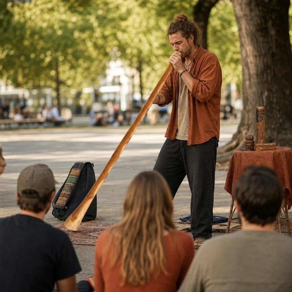Didgeridoo aus Eukalyptus mit obertonreichem Klang