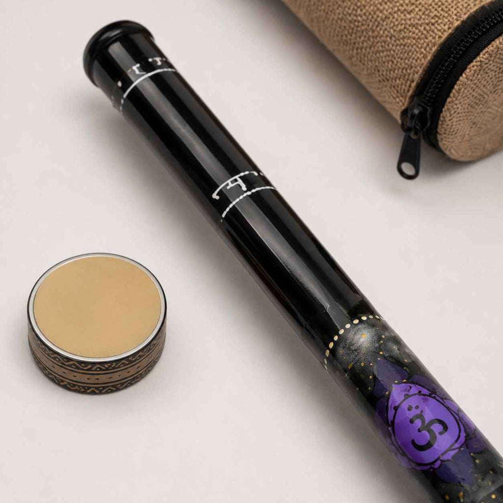 Didgeridoo Chakra Teleskop mit Tasche – Stimmung C, D, E, F