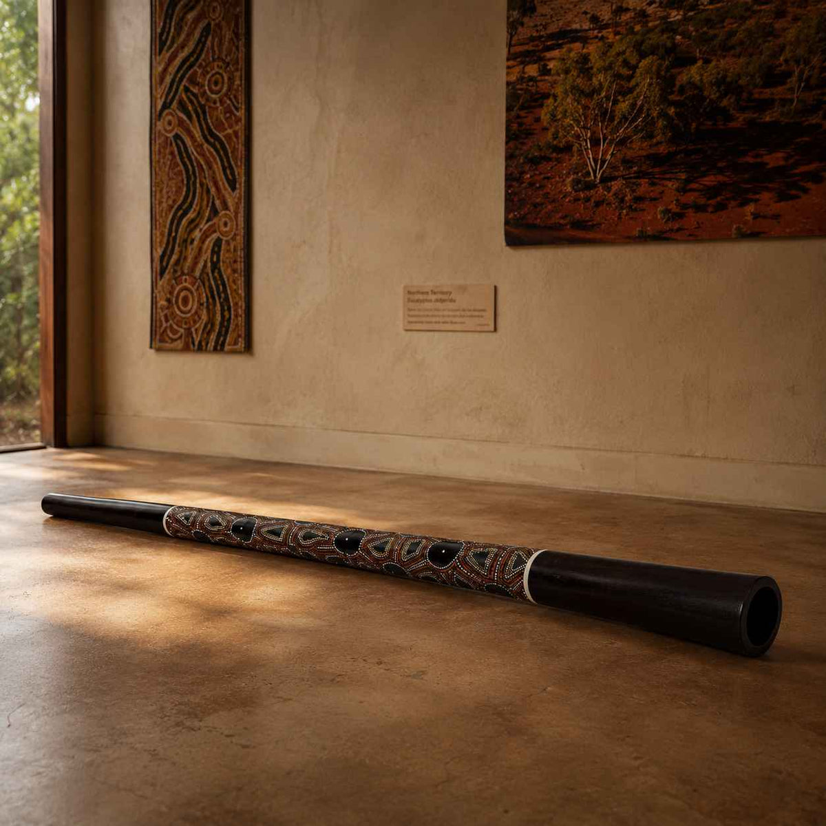 Didgeridoo Mahagoni Dot-Art mit Schraubsystem - Stimmung E