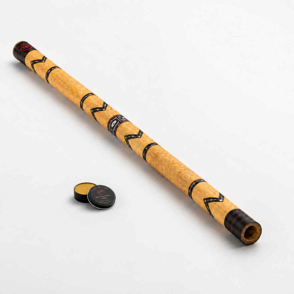 Didgeridoo Bambus Braun mit Handmalerei – Stimmung D#
