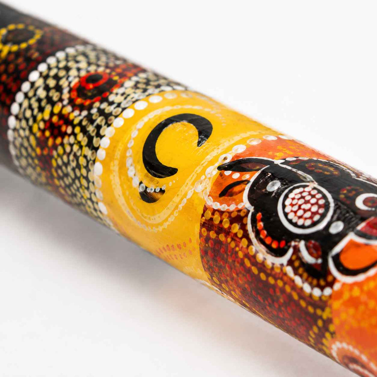Didgeridoo Signature Schwarz mit Dot-Art-Motiven – Stimmung D