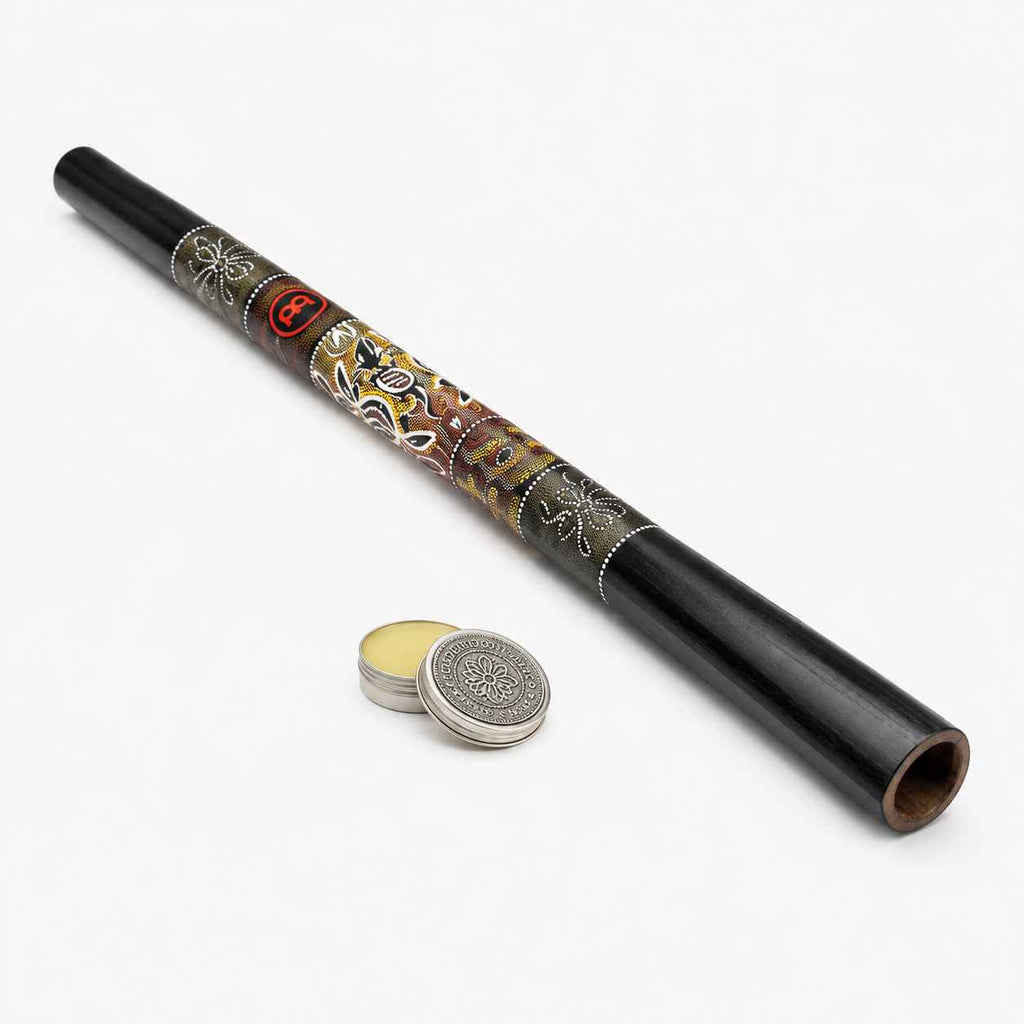 Didgeridoo Bambus Schwarz mit Handmalerei – Stimmung E