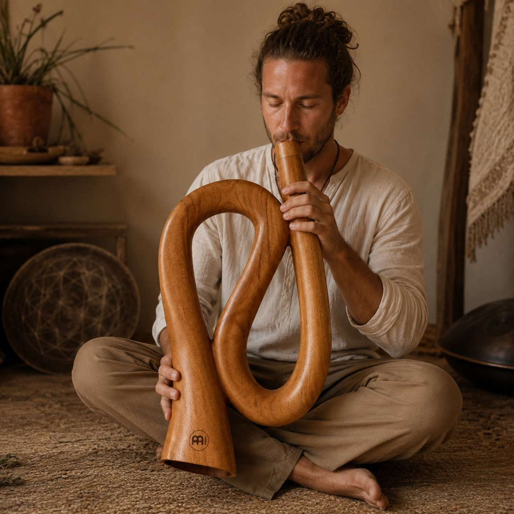 S-Shape Didgeridoo en Mahogany – 50 cm