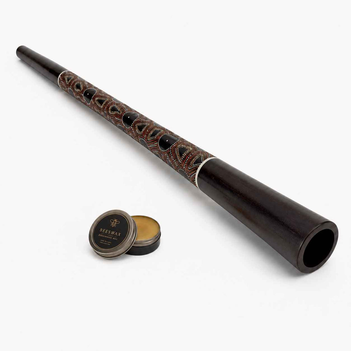 Didgeridoo Mahagoni Dot-Art mit Schraubsystem - Stimmung E
