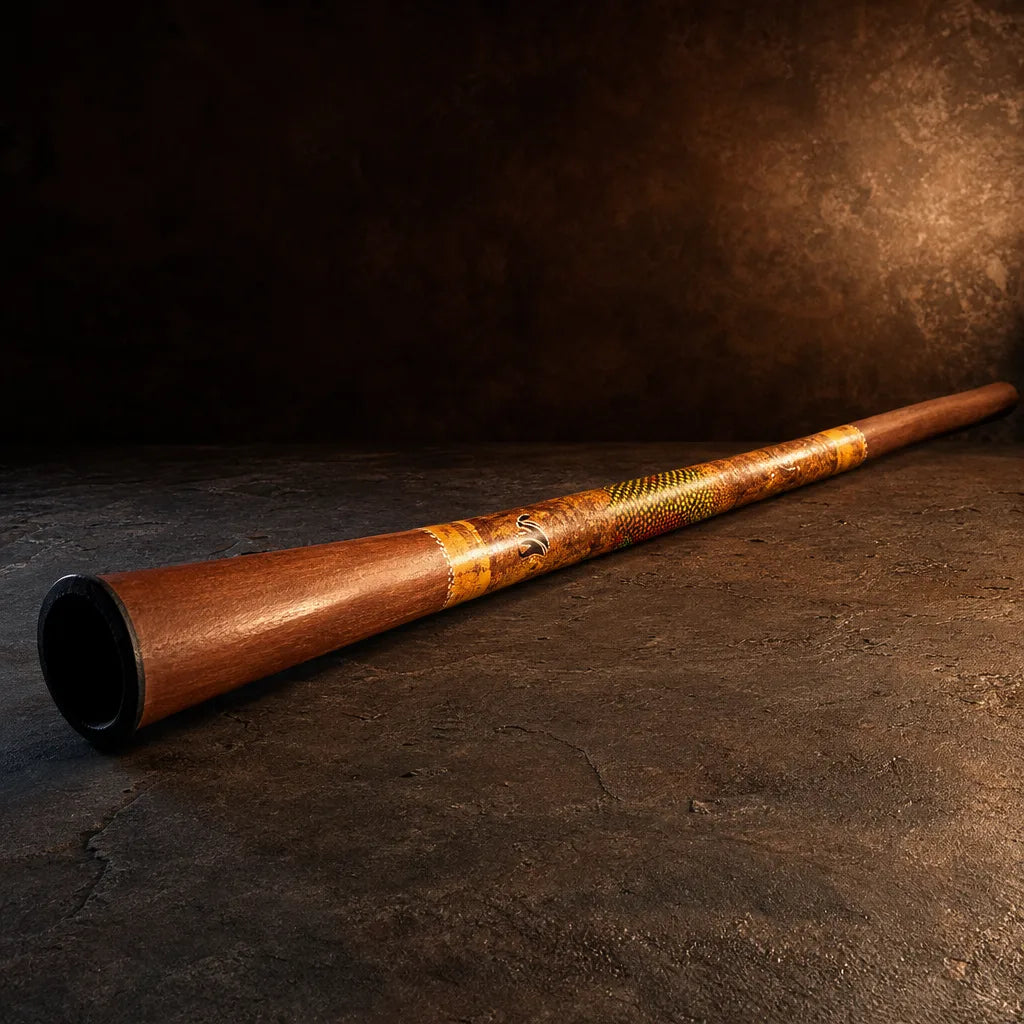 Didgeridoo Baked Wood in D aus Holzverbund und Fiberglas