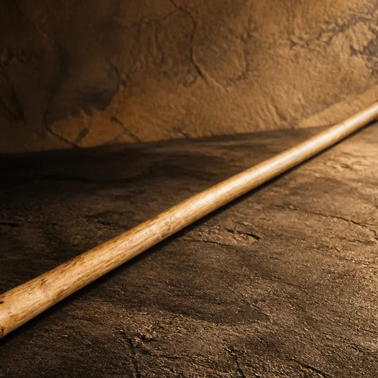 Didgeridoo aus Teakholz in Cis naturbraun