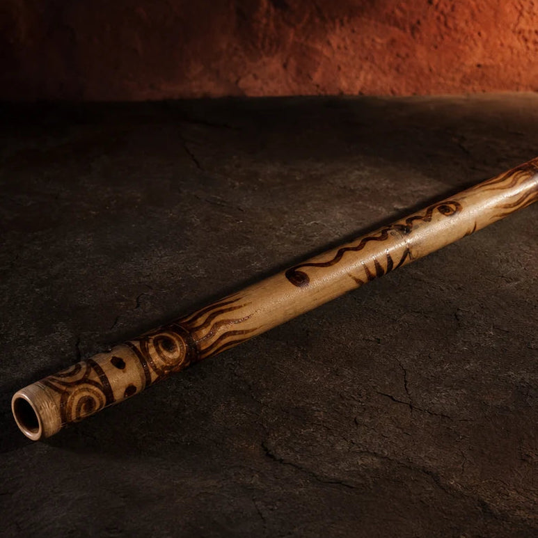 Didgeridoo aus Bambus geflammt mit obertonreichem Klang