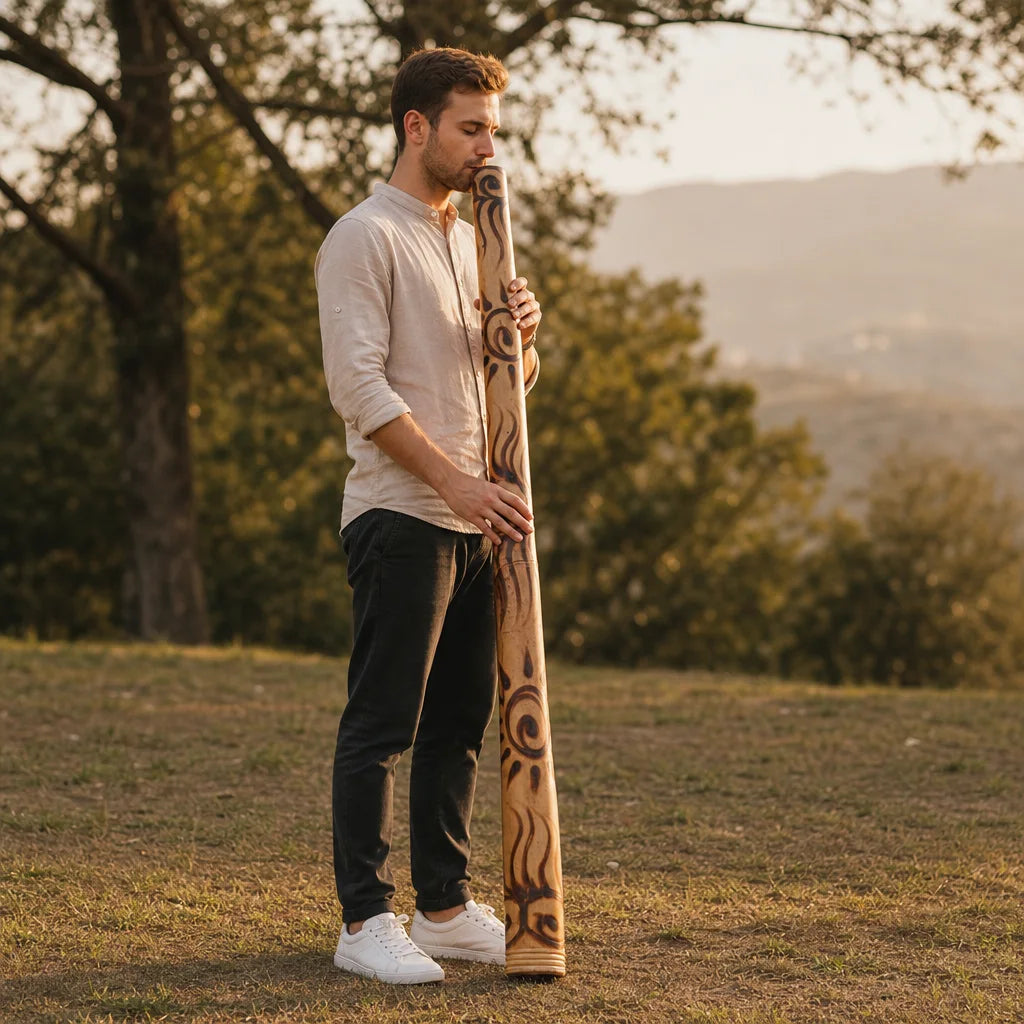 Didgeridoo aus Bambus mit tiefem warmem Klang