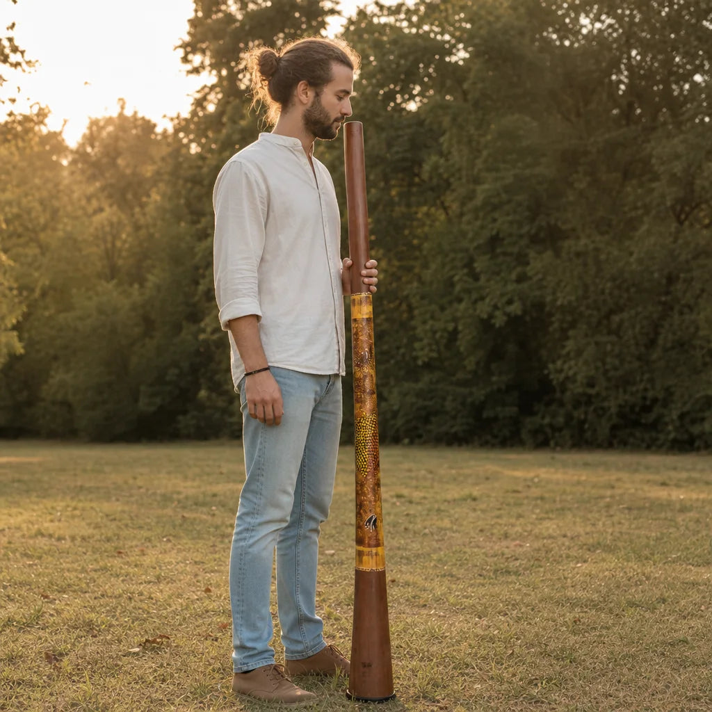 Didgeridoo Baked Wood in D aus Holzverbund und Fiberglas