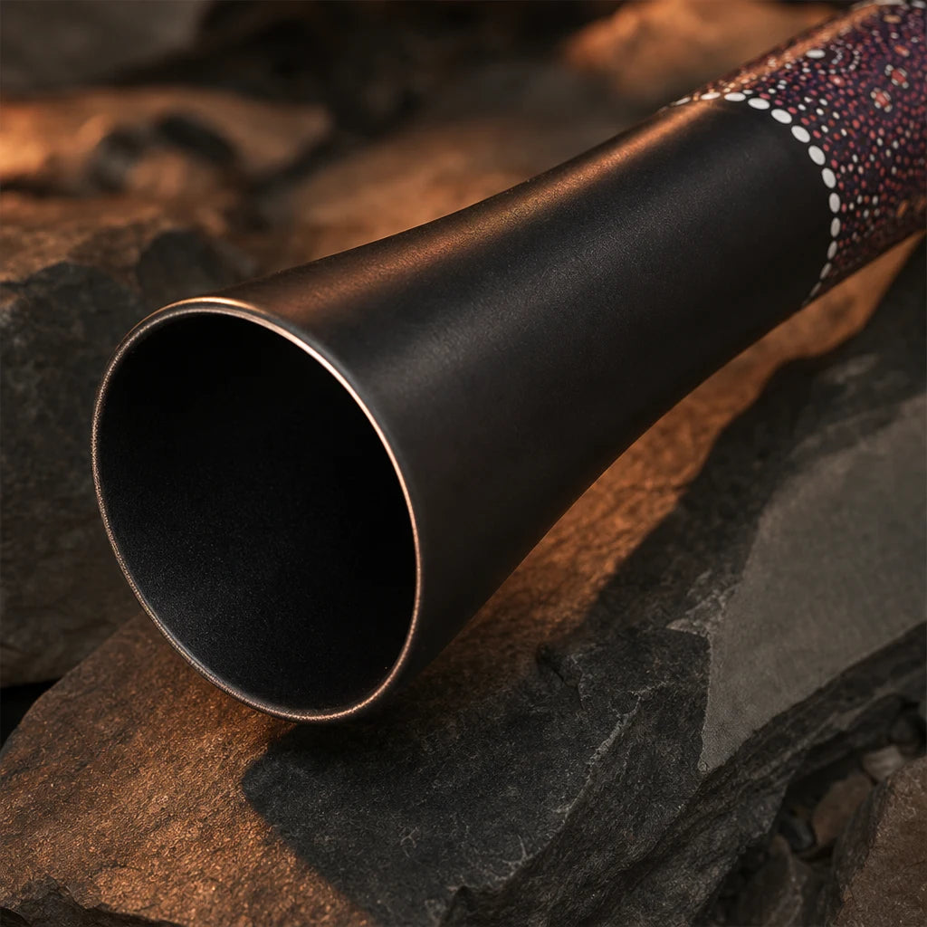 Didgeridoo aus Kunststoff schwarz mit klarem Ton