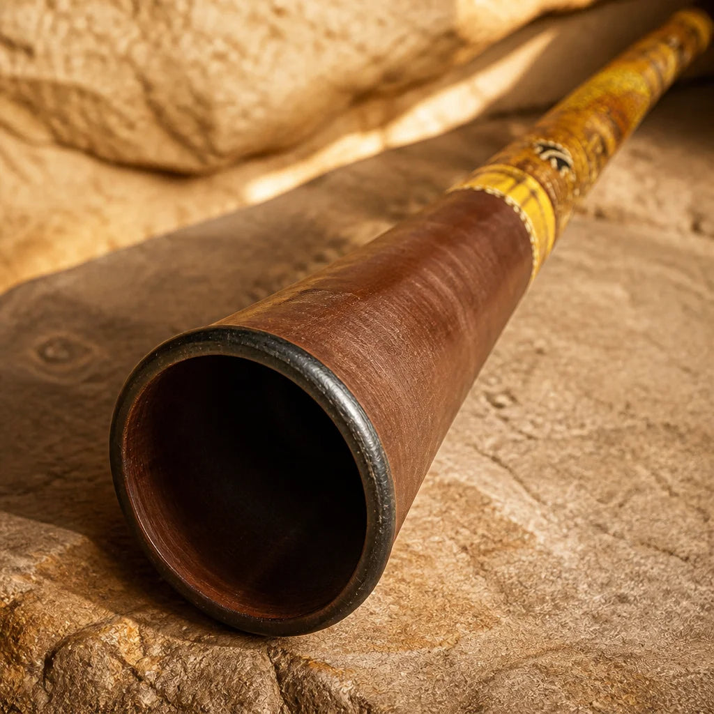 Didgeridoo Baked Wood in D aus Holzverbund und Fiberglas