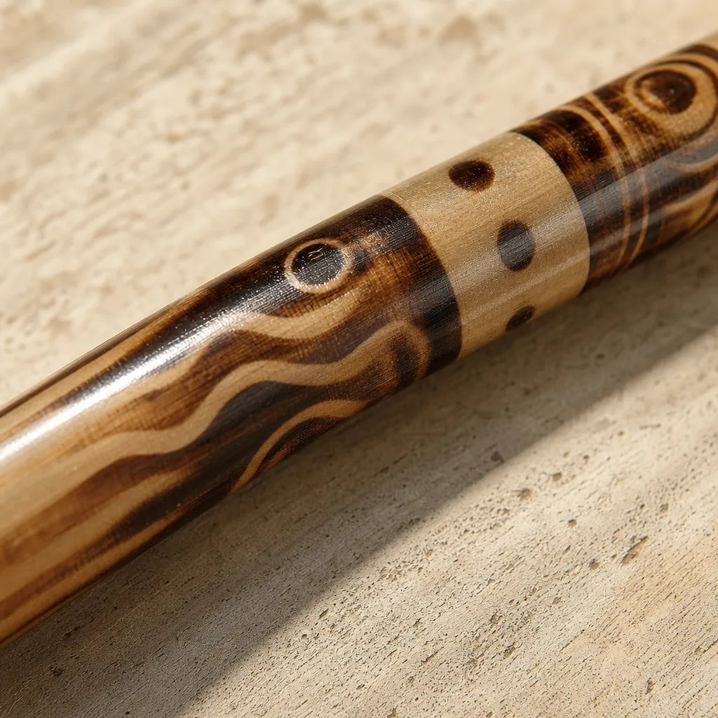 Didgeridoo aus Bambus geflammt mit obertonreichem Klang