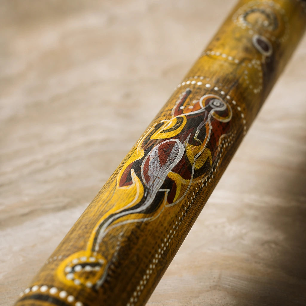 Didgeridoo aus Bambus bemalt mit obertonreichem Klang