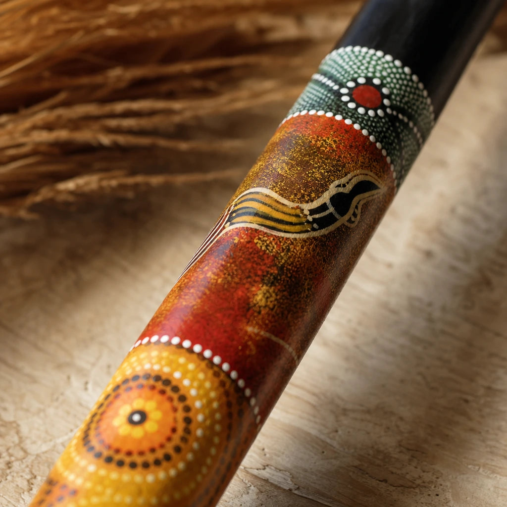 Didgeridoo aus PVC in Cis bemalt