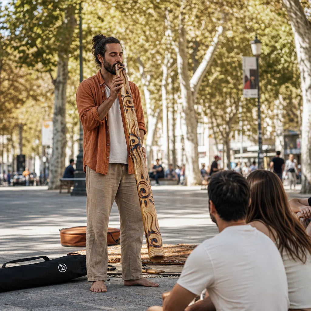 Didgeridoo aus Bambus mit tiefem warmem Klang